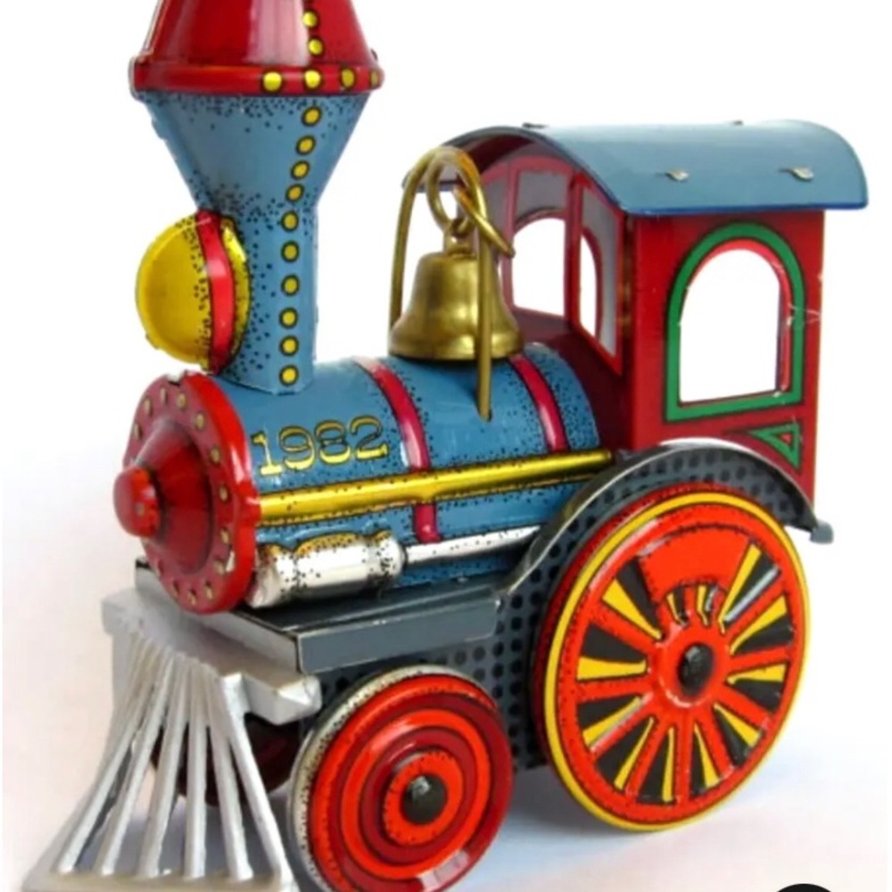 Sold🌟Hallmark Keepsake 1982 TIN Ornament 1st in Series Christmas Train New